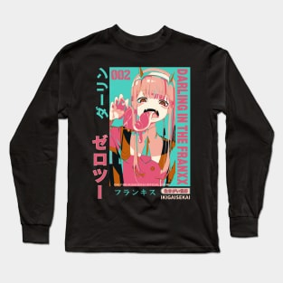 Indulging in Honey-Glazed Meat - Zero Two Long Sleeve T-Shirt